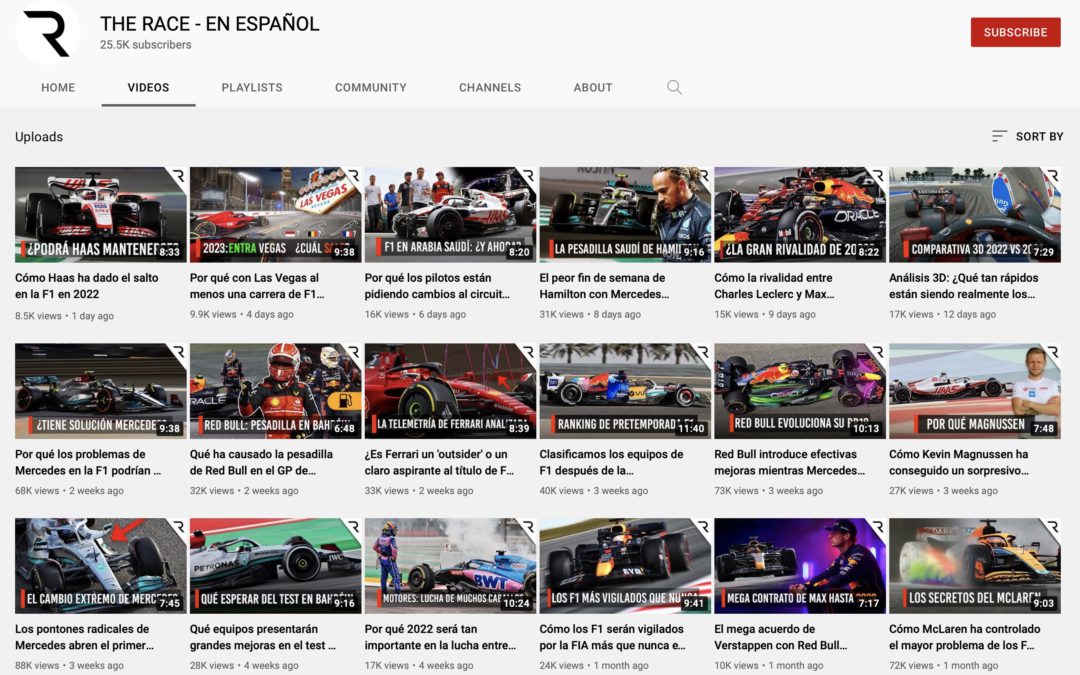 The Race launches Spanish language YouTube channel