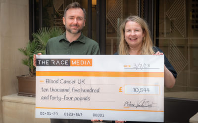 The Race Media raises over £10k for Blood Cancer UK